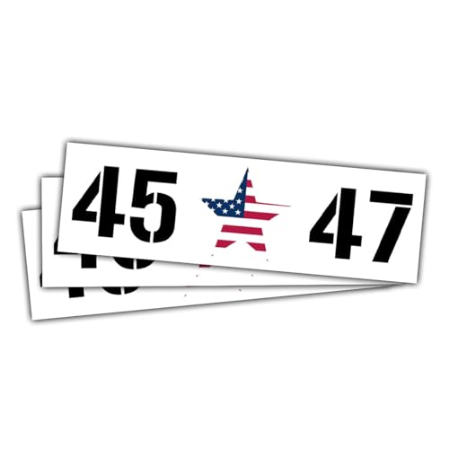 Image of (3pcs) 45 47 Decal Bumper, 45 47 Decal Sticker 5 inch Die-Cut Waterproof Vinyl Sticker for Laptop Water Bottle Phone Window Helmet Car 5 Inches