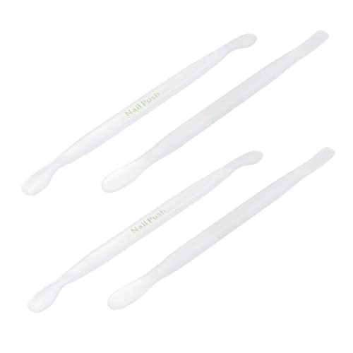 FOYTOKI Practical Exfoliating Set Cuticle Tools 4pcs Kit Nail Pusher Trimmer Scraper Rasp Pusher for Dead Skin Removal