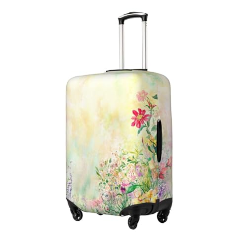 Watercolor Flower Travel Luggage Covers For Suitcase Elastic Suitcase Protector Anti-Scratch Spandex Baggage Covers Fits 18-32 Inch Luggage X-Large2
