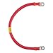 18" AWG 2/0 Red Battery Interconnect Copper Cable 3/8" w/Lugs Battery Banks, Off Grid, Solar Power, Backup Grid, RV, SLA AGM Deep Cycle, Golf Cart, Emergency Systems DURABLE ASSEMBLED IN THE USA