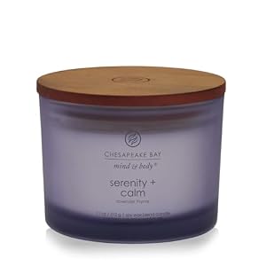 Chesapeake Bay Candle Scented Candle Serenity + Calm (Lavender Thyme) Coffee Table Home Décor