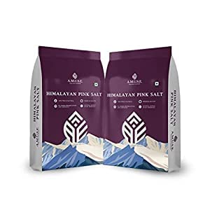 Amuse Himalayan Pink Salt| Pack of 2 Salt-2 Kg | Fresh & Healthy|Perfect Fit for Everyday| Salt for Weight Loss & Healthy Cooking| (Pink Himalayan Salt - 2 Kg)| Rich in Nutritions and Minerals|