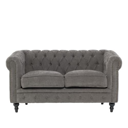 2�l�|�� �\�t�@ �`�F�X�^�[�t�B�[���h �A���e�B�[�N�� ���B���Z���g VC�V���[�Y vc2f265k �X���[�g�O���[×�u���b�N�r ��132×���s78×����69cm ���v�� D 132*78*69