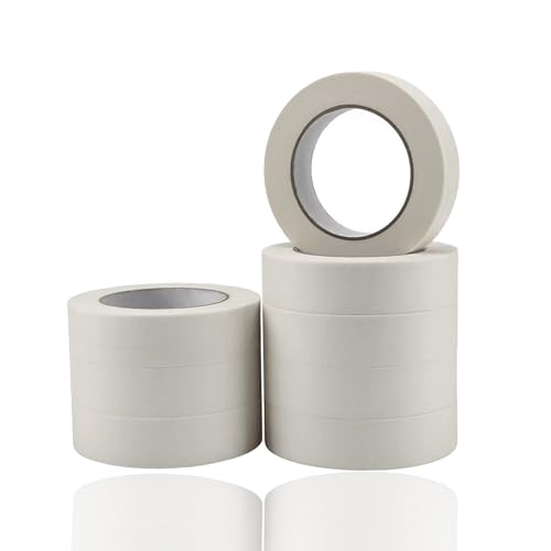 10 Rouleaux Ruban De Masquage Blanc Ruban Adhesif De Peintre 15 Mm X 20 M Déchirable Et Inscriptible À La Main Pour Bricolage Artisanat Scrapbooking Dessin Fournitures D'art Pour Enfants (Blanc)
