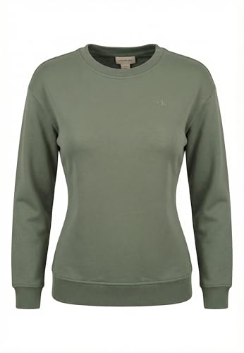 Calvin Klein Women's LS ARCHIVE LOGO FRENCH TERRY RLX LV047B236G Sweatshirts, GREY (Autumn Green), M