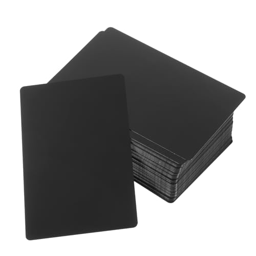 Cartes de visite en métal aluminium vierges SHOWERORO lot de 300 pièces