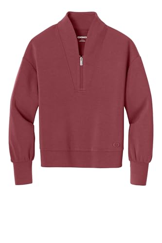 OGIO - OGIO Women's Transcend Quarter Zip - Sleek & Stretchy Double Knit Pullover Jacket for Work and Casual Wear - Best Deal on Amazon