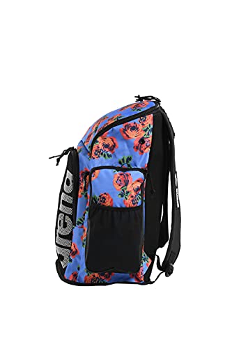 Arena Team 45L Swimming Athlete Sports Backpack Training Gear Bag for Men and Women, Roses