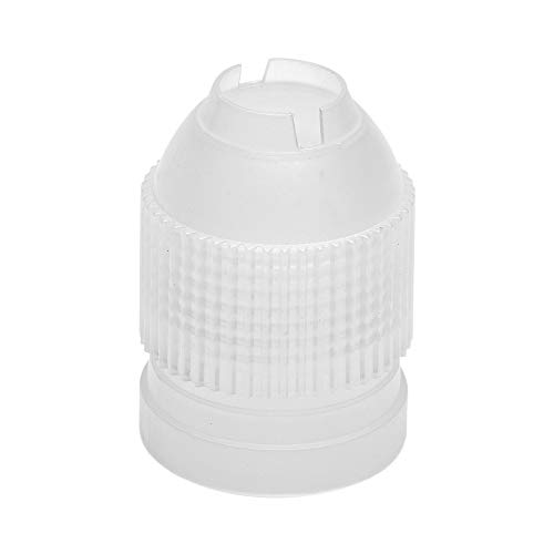 Restaurantware Pastry Tek Round White Plastic Medium Russian Piping Tip Coupler - 1 count box