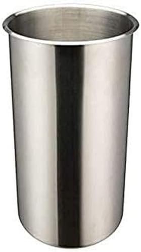 Winco Bain Marie de acero inoxidable resistente de 8.25 cuartos de galón, listado NSF