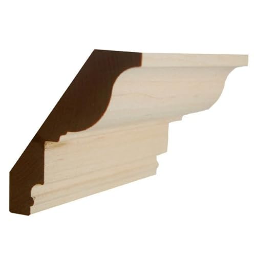 EWCR47 Colonial Crown 3/4" x 4" Unfinished 3" High x 2-5/8" Deep, Maple, 42"