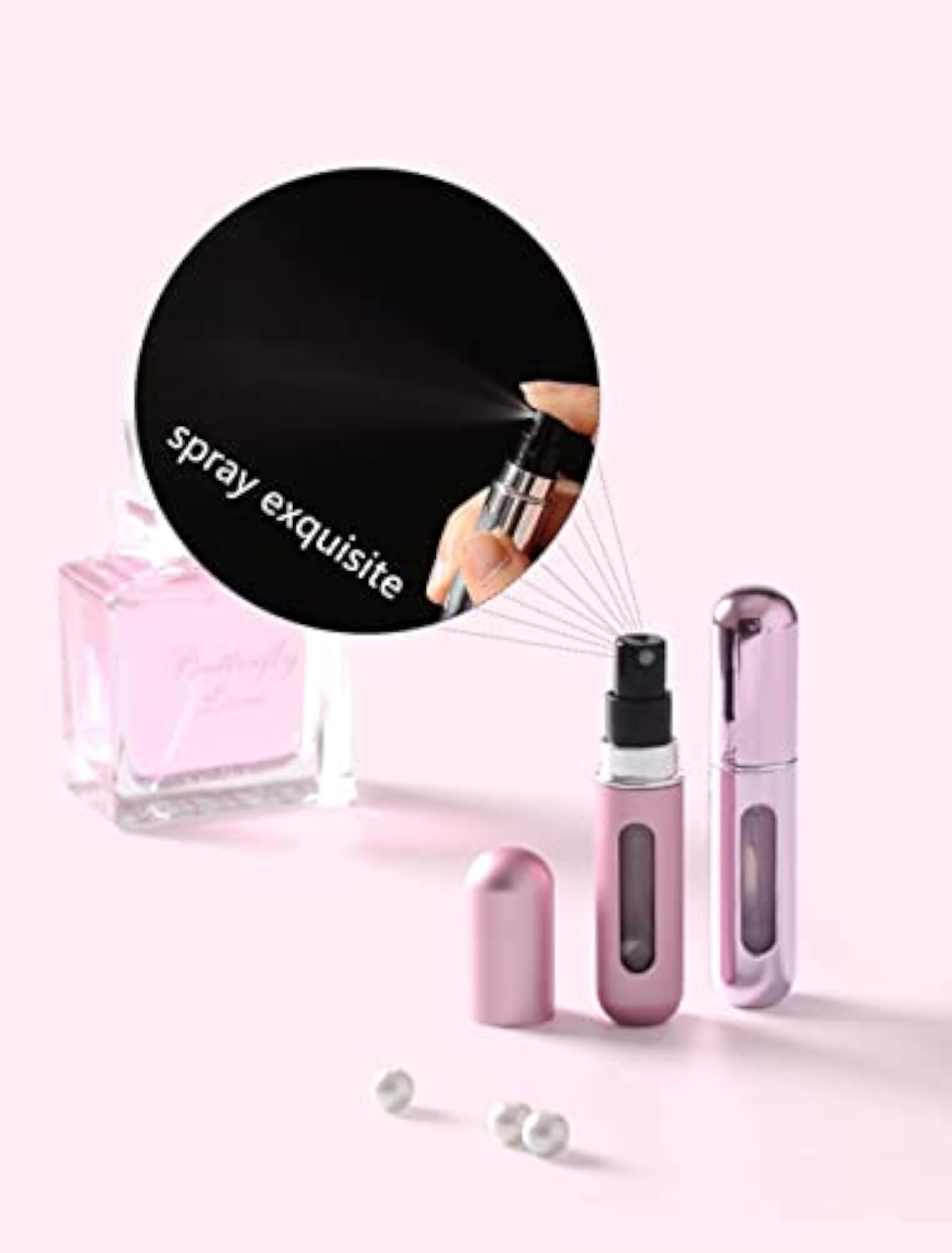 Travel Mini Perfume Atomizer, Refillable Spray Bottle