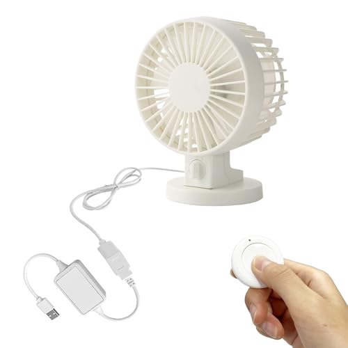 FSLiving Grow - Ventilador de crecimiento con mando a distancia, ángulo ajustable, mini ventilador para tienda de cultivo con función oscilante, 7 aspas (GYFS073)