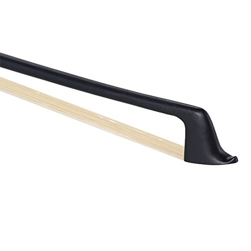 Tomshin Arco de violino bem balanceado de fibra de carbono 3/4 violino vara redonda requintada rã de