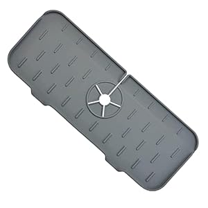 Vecksoy Siliconen Kraan Handvat Drip Catcher Tray | Keukenkraan Splash Catcher – Siliconen Kraan Splash Catcher Sink Protector, Kraan Mat Handvat Druppelvanger Lade voor Badkamer Keuken