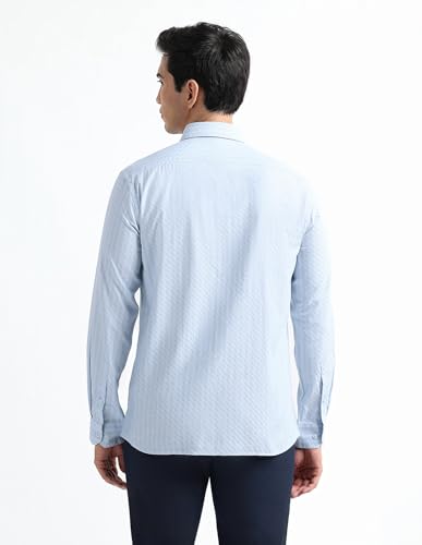 Image of Arrow Checked Slim Fit Mens Formal Shirt - Cotton, Breathable & Comfortable, Full Sleeves Shirts for Men