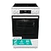 Gorenje GEC5C61WG Elektro-Standherd mit Glaskeramik-Kochfeld, 50cm Breite, 70 Liter, Pizza Funktion, FrozenBake, AirFry, MultiAir Technologie, HomeMade Backofenform, AquaClean, FastPreheat, Weiß