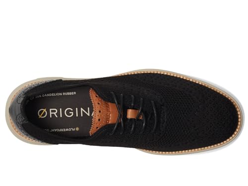 Cole Haan Mens Originalgrand Remastered Stitchlite Oxford, Black/British Tan/Silver Lining, 10.5-M US