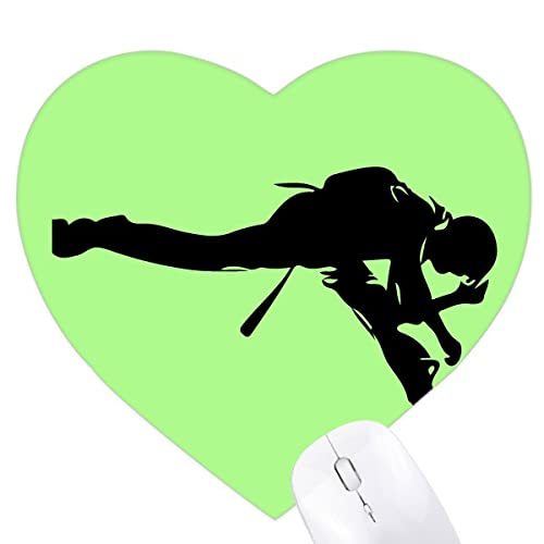 Battement de pied japonais Jeux de tapis de souris en forme de coeur
