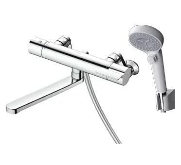 TOTO 浴室用壁付サーモスタット混合水栓 220mm コンフォートウェーブクリック90φ 寒冷地用