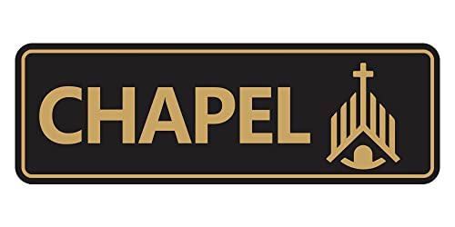 Panneau de chapelle standard grand modèle noir et or pour décoration