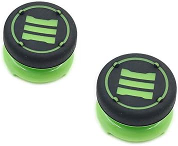 2 x Analog Thumbsticks Cap Thumb Stick Grips Joystick Cap High Extender Cover for PlayStation 4 for PS4 Xbox 360 PS3 Controller (Green)