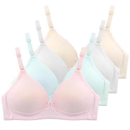Girls Training Bras Teens Big Kids Age 8-10 10-12 12-14 14-16 Years Old Lightly Padded Adjustable Sport Bra