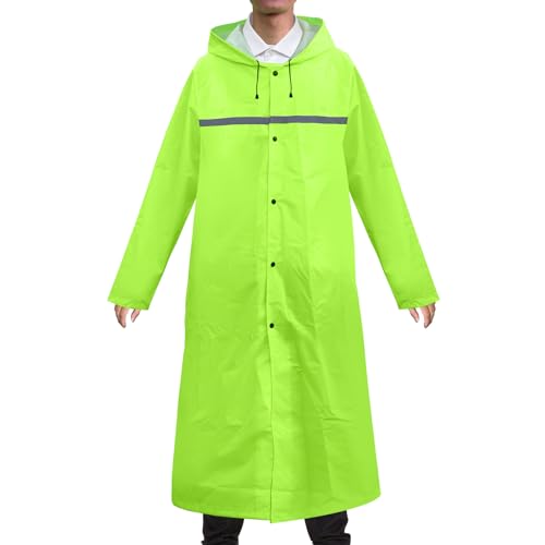 Chubasquero impermeable reutilizable con cremallera y capucha