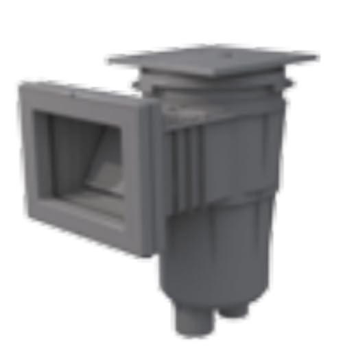 FLUIDRA Skimmers para Piscinas de la Marca Modelo Skimmer 15 L PISC. HORM. con Boca AMPLIACION Tapa Circular Gris Claro