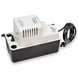 Little Giant VCMA-20ULST, 80 GPH, 230 V In-Pan Condensate Removal Pump w/Safety Switch & Tubing