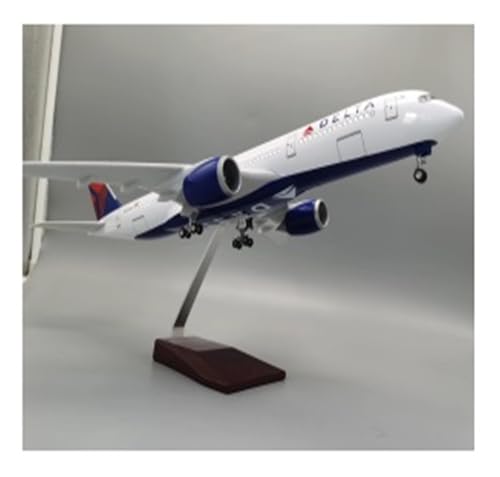 Modelo de avión de resina Delta A350 miniatura 47CM para vitrinas de colección 5