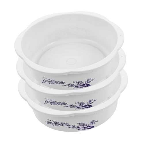 VALICLUD 3pièces Pot pour Fleurs De Lotus Intérieur Et Bonsaï Pot Hydroponique Rond Plastique Décoration Créative pour Jardin Et Étang