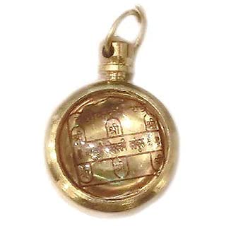 SoilMade Vashikaran Rashi Locket, Round Shape, Brass and Glass Made, Size Aprox 1cm and 15g, Pack of 1 Locket in Box