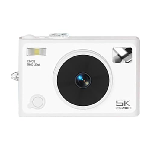 Appareil photo numérique 5k compact avec stabilisateur anti-shake et écran vlogging