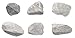 6PK Coarse White Marble, Metamorphic Rock Specimens - Approx. 1