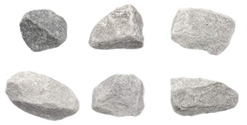 Image of EISCO 6PK Coarse White Marble, Metamorphic Rock Specimens - Approx. 1 inch - Geologist Selected & Hand Processed - Great for Science Classrooms - Class Pack