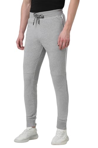 Image of Van Heusen Men's Regular Fit Mid Rise Athleisure Joggers - Drawstring Waist, Side Panel, Twin Pockets