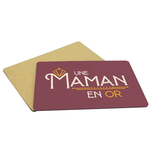 Sets de table souple dessous en liège napperons rouge grand format 39,5 x 28,5 cm - 5