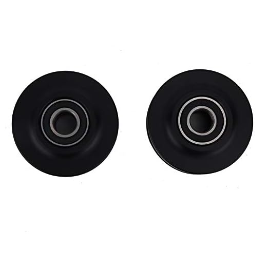 Nikou 2 set slitstark lada skjutdörr hjul bra seghet skena rulle plast + metall