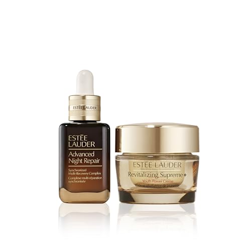 Estée Lauder Youth Keepers Unwrapped: Lift + Firm + Glow 2-Piece Skincare Gift Set | Includes Full-Size Advanced Night Repair Serum 1 Fl Oz & Revitalizing Supreme+ Moisturizer 1 Ounce - Image 4