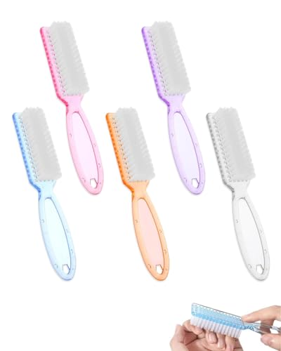 JUKOTA 5PCS Cepillo de Limpieza para Uñas, Cepillo De Uñas, Cepillos para Uñas Mano Cepillo de Limpieza, Cepillo de Mano de Fregar Limpieza, Cepillo de Mango Pequeño para Limpieza y Limpieza
