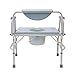 AireMed Bariatric Commode with Drop Arm & Extra Commode Bucket & Lid Set, Height Adjustable 3 in 1 Bedside Commode, Raised Toilet Seat & Toilet Safety Rail, Extra-Wide Heavy Duty, Holds up to 500lbs
