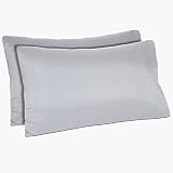 BLC Pillow Cases Standard/Queen Set of 2 – 1800 Brushed Microfiber Pillowcases Ultra Soft Wrinkle, F