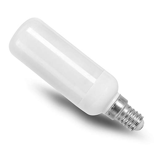 Fire Effect T6 T8 E12 Led Fire Candle Light Bulb Flame Flicker Tube Base Shape Novelty Lighting B11 Torch Rustic Farmhouse Bulbs 12Mm Diameter, 100Mm / 4.00" Total Length 120V St15 3 Pack #TOP4