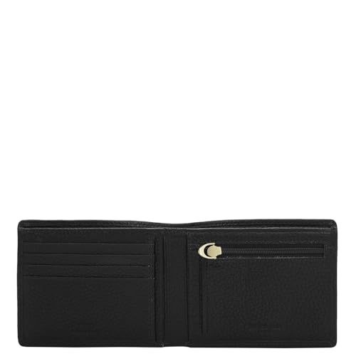 Image of Da Milano RFID Protected Leather Wallet for Men with Card Slot - Black
