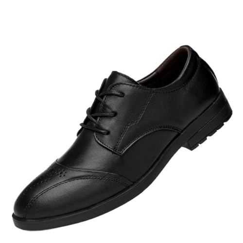 Mens Derby Dress Shoes Lace Up Leather Oxford Casual Comfortable Walking Business Office Classic Formal Work Shoes