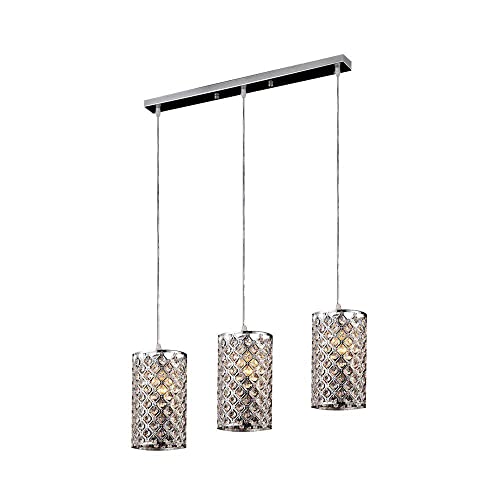 Suspension moderne en cristal haut de gamme avec support rectangulaire