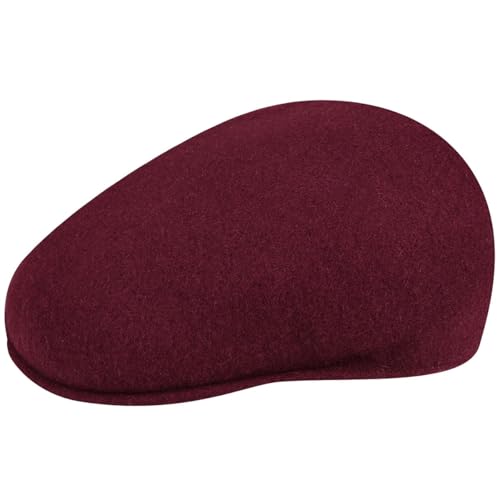 Kangol Kaszkiet 504 - czapka meska z daszkiem wełniana wiosna-lato jesień-zima Wiosna Lato Jesień Zima - L (58-59 cm) bordowy