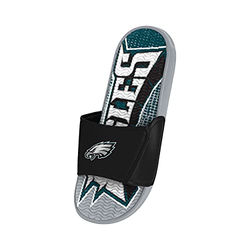 FOCO Philadelphia Eagles NFL Mens Gradient Wordmark Gel Slide - M3