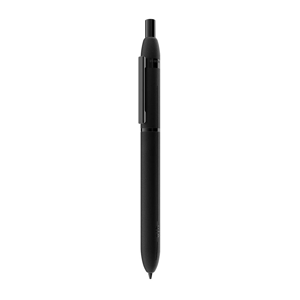 Otto Hutt design 03 Druckbleistift 002-18794 – Bleistift aus Messing Vollmaterial in der Farbe Schwarz – Mit 0,7-Millimeter-Minen und Radiergummi